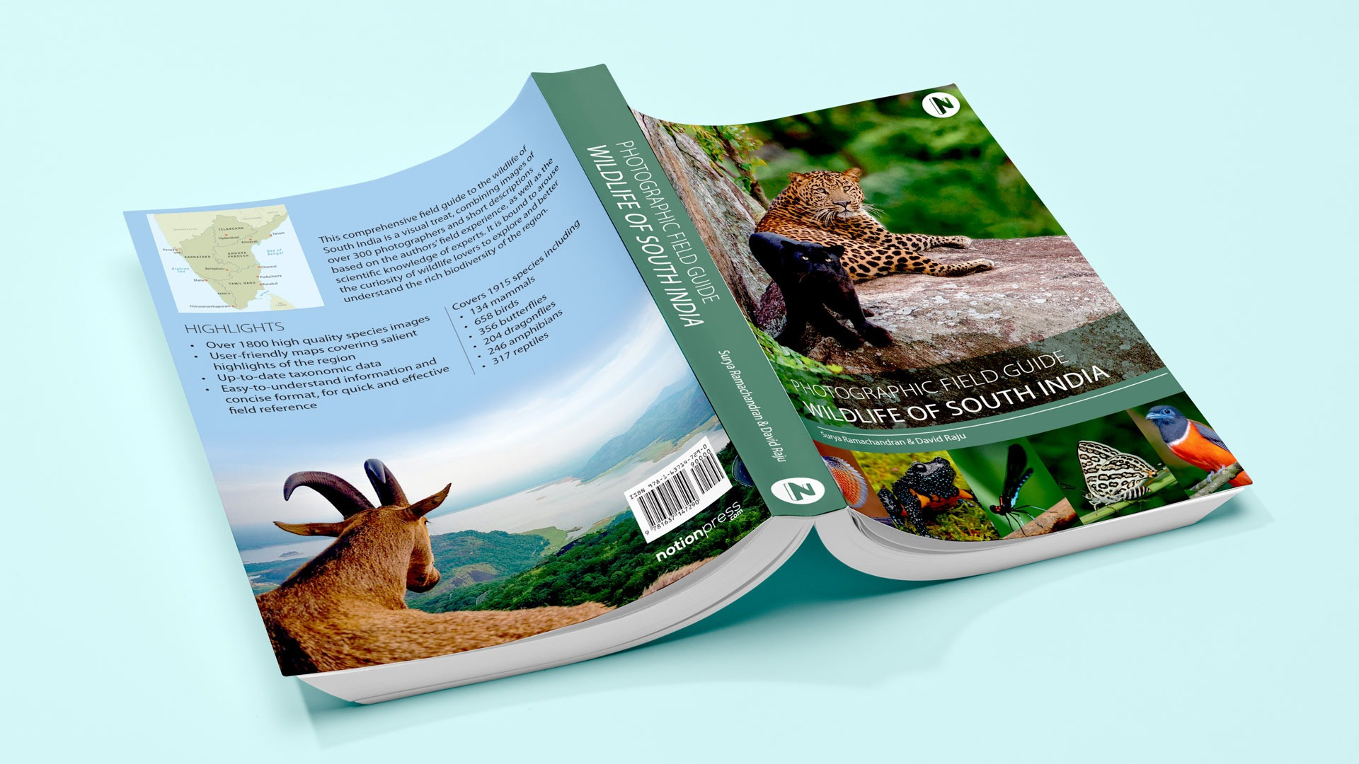 A photographic field guide of south India with 1915 species
